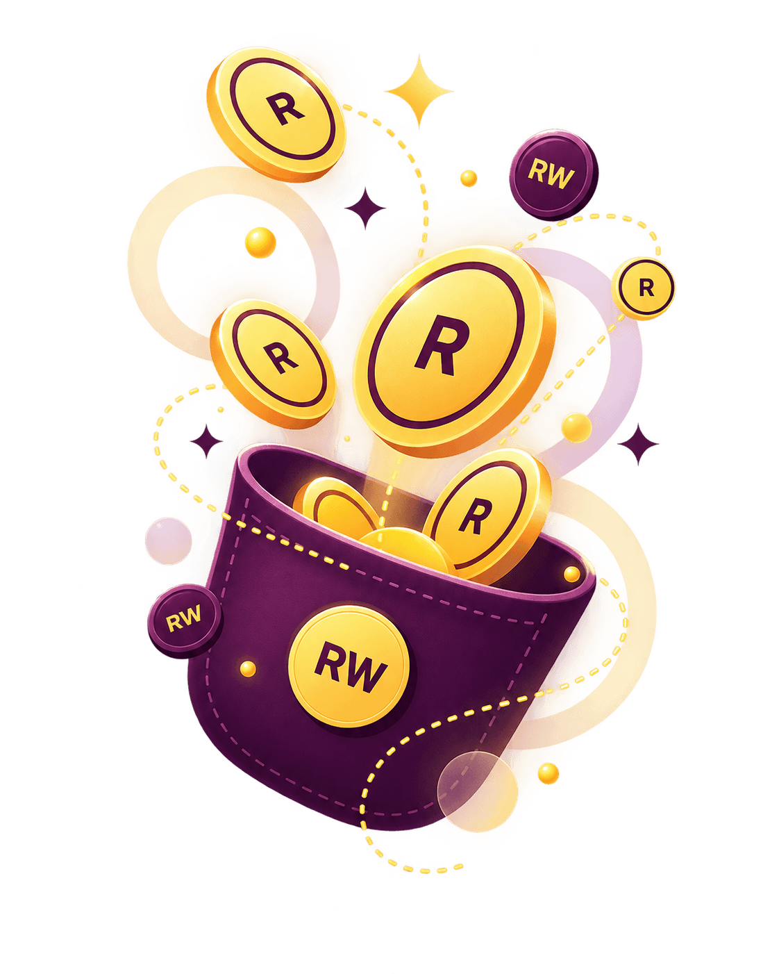RewardWish pocket collecting reward coins